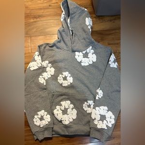 Denim Tear Hoodie Medium Grey